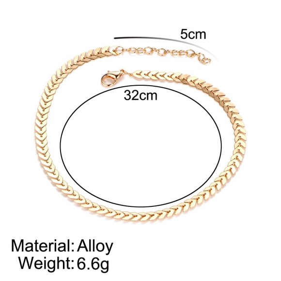 ‼️3/$30 Sexy Boho Dainty Gold Choker Necklace - Picture 5 of 6